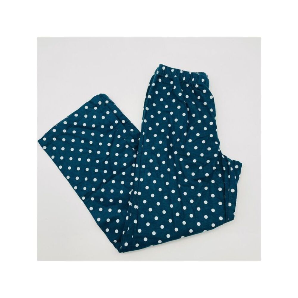 CHARTER CLUB INTIMATES Intimates Teal Polka Dot Sleep Pants S